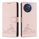 thumbnail image 1 of Funda tipo cartera FOXDOCK para Doogee Note 59 con soporte, ranuras, RFID, diseño de gato, 1 of 5