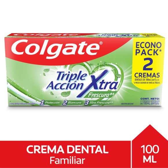 Pasta Dental Colgate Triple Acción 100ml 2u