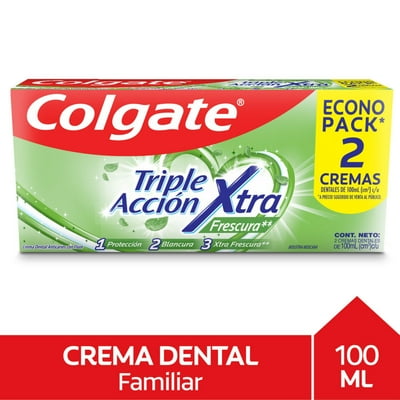 Pasta Dental Triple Acción 100Ml 2U 100 Ml 2 Un Colgate