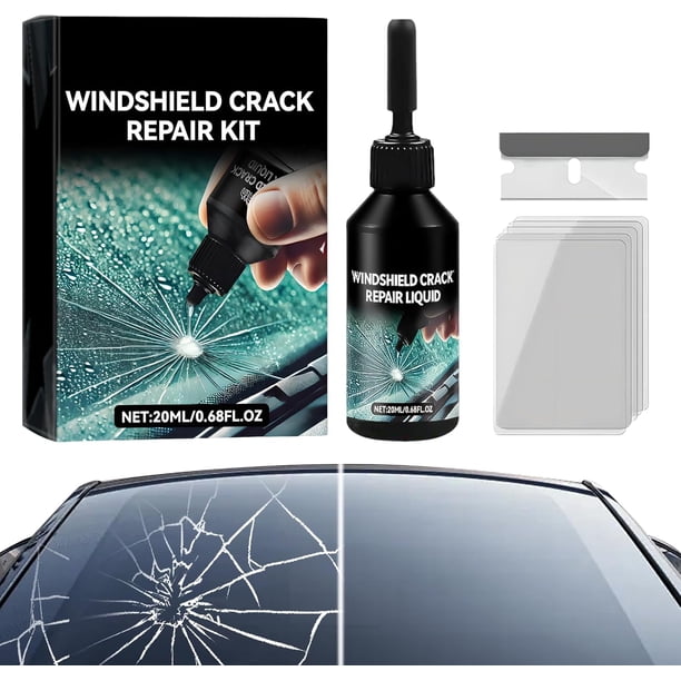 Kit reparación grietas parabrisas líquido reparación vidrio astillas grietas ventana coche