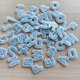 thumbnail image 4 of Parche de letras Zlettery 1,8 cm azul claro 52 piezas, 4 of 5