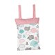 thumbnail image 1 of Bolsa De Pañales Para Bebé, Bolsa De Toallitas Húmedas Con Cremallera Para Actividades Al Aire Libre, Viajes, Picnic, Rosa Y Blanco, 1 of 5