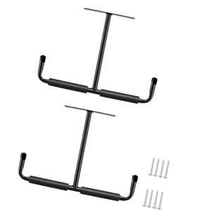 Magideal - Ganchos De Almacenamiento Para Garaje, Ganchos De Utilidad, Colgadores De Escalera Fáciles De Instalar Para Caña De Pescar, Artículos Voluminosos, 2 U