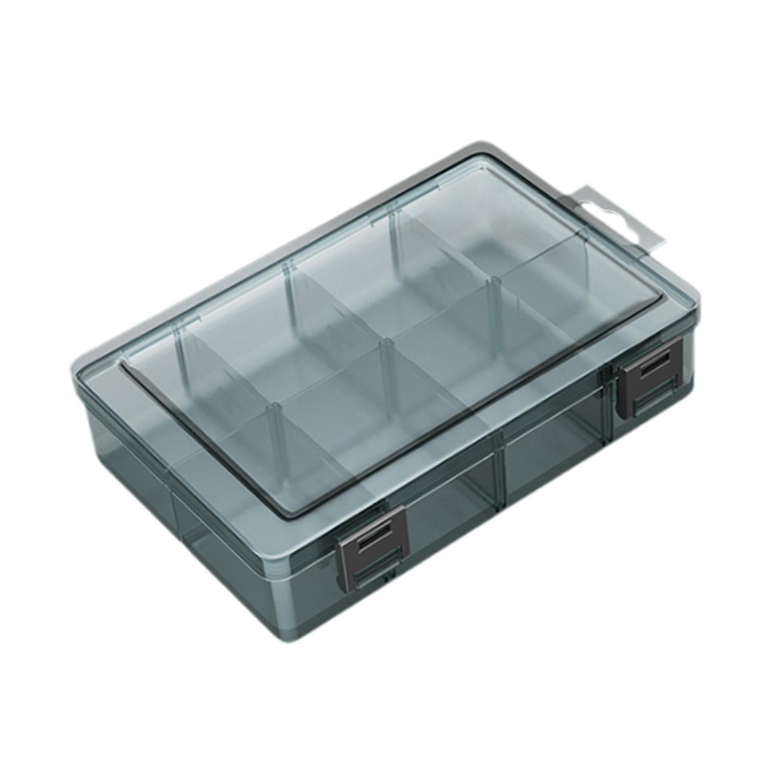 Ioensy - Organizador De Tornillos, Contenedor De Almacenamiento Para Garaje Con Tapa, Caja De Herramientas Para Joyería, Tornillos, Tuercas, 8 Rejillas