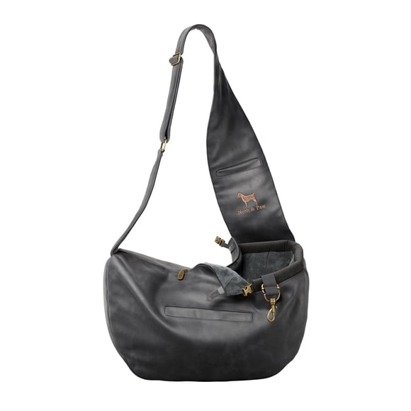 Mochila Portabebés Para Perros Ajustable De Piel Vegana