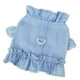 thumbnail image 1 of Chaleco Vaquero Con Arnés Para Mascotas Con Anilla En D Para Perros Pequeños, Chaqueta Vaquera Suave Y Cómoda Con Volantes (azul Claro), 1 of 6