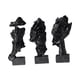 thumbnail image 2 of Estatua De Pensador De 3 Piezas De 6,3 Pulgadas Para Decoración De Cafetería Y Bar, Versátil, Color Negro, 2 of 3