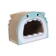 thumbnail image 4 of Rascador Para Gatos Corrugado Caja Sofá Transpirable Kitty Sofá Cartón Gato Casa Tiburón, 4 of 5