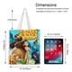 thumbnail image 5 of The Jungle Book Bolso de tela con estampado de lienzo para mujer, bolsa de compras reutilizable y estética, con cremallera interior, regalo para mujer, 35 × 40 cm., 5 of 6