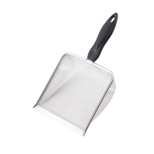 Cats Litter Scooper Waste Spoon Suministros de limpieza portátiles de servicio pesado Palabicas de tamizas de cables de arena para gatos para gatitos Malla 2x2 mm