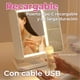 thumbnail image 4 of Espejo De Maquillaje Tri Plegable Con Luces LED Recargable, 4 of 10