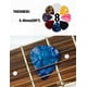 thumbnail image 4 of SUNLP PLECTRUM Set de 3 pares de púas de guitarra de celuloide para pulgar y dedos, 4 of 7