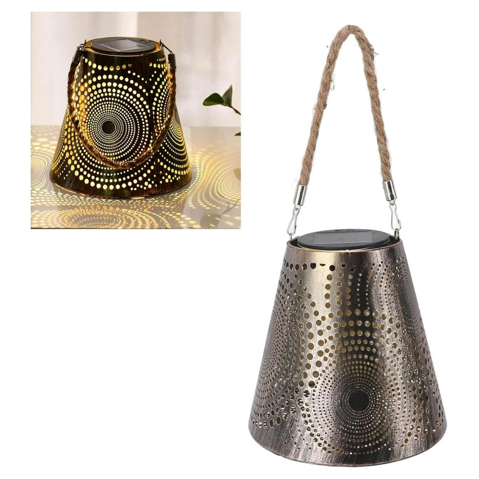 Genérico - Lampara Solar Colgante Para Exterior Cafe