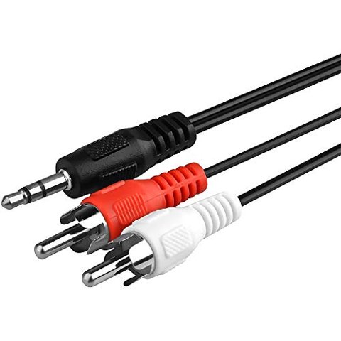 Cable De Audio Rca Blacell Jexon Stereo Mini 3.5 Mm A Doble 6 Pies
