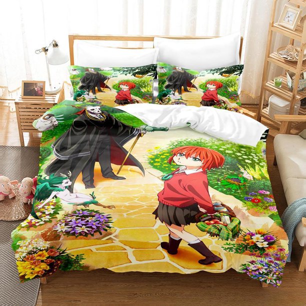 Anime The Ancient Magus' Bride Bedding Set Single Twin Full Size Bed Set Adult Kid Bedroom Duvet cover Sets Bed Sheets