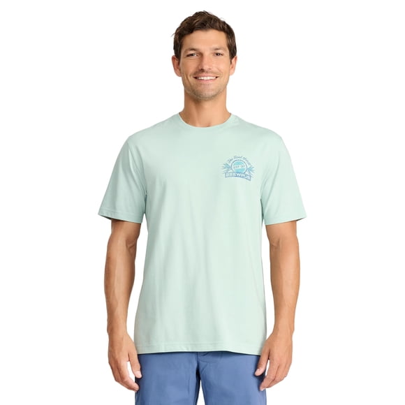 Camiseta IZOD Saltwater Graphic de manga corta para Hombre - Gris