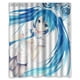 thumbnail image 1 of Cortina de ducha Hatsune Miku, juego de cortinas de baño con ganchos, tamaño 60 x 72 pulgadas, 1 of 3