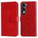thumbnail image 1 of Funda tipo cartera FOXDOCK para Vivo Y29s 5G , diseño girasol en relieve, cuero PU, cierre magnético, soporte y tarjetero, 1 of 5