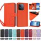 thumbnail image 4 of Funda Cartera Trébol para Xiaomi Redmi 15C 4G/5G con Ranuras Tarjetas y Carga Inalámbrica Naranja, 4 of 6
