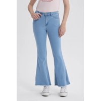 Fashionspark - Jeans Mujer Flare Monse Celeste