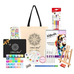 Celebra Ideas - Set Kit De Arte Témperas 30 Tonos Metal Pastel Flúor Purpurina Clásicas