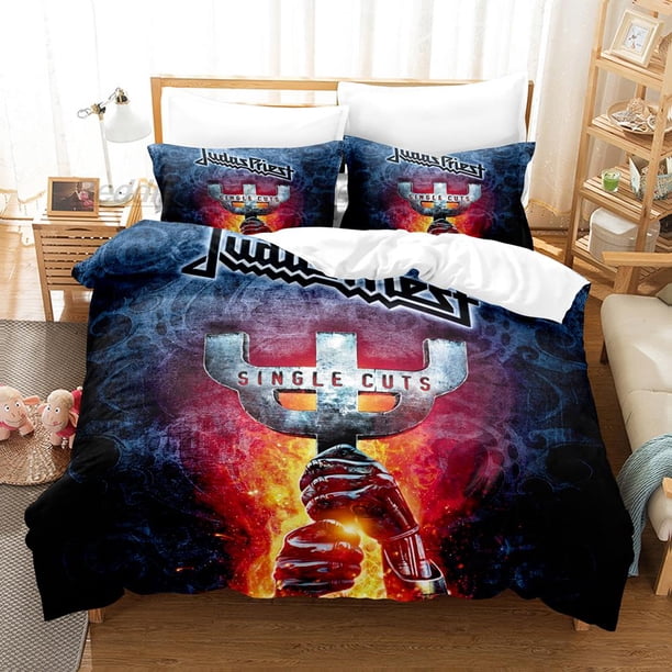 Judas Priest Bedding Set Bed Set Aldult Kid Bedroom Duvetcover Sets Hip Hop