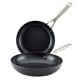 thumbnail image 1 of Juego de sartenes antiadherentes de inducción anodizadas duras KitchenAid, 1 of 3