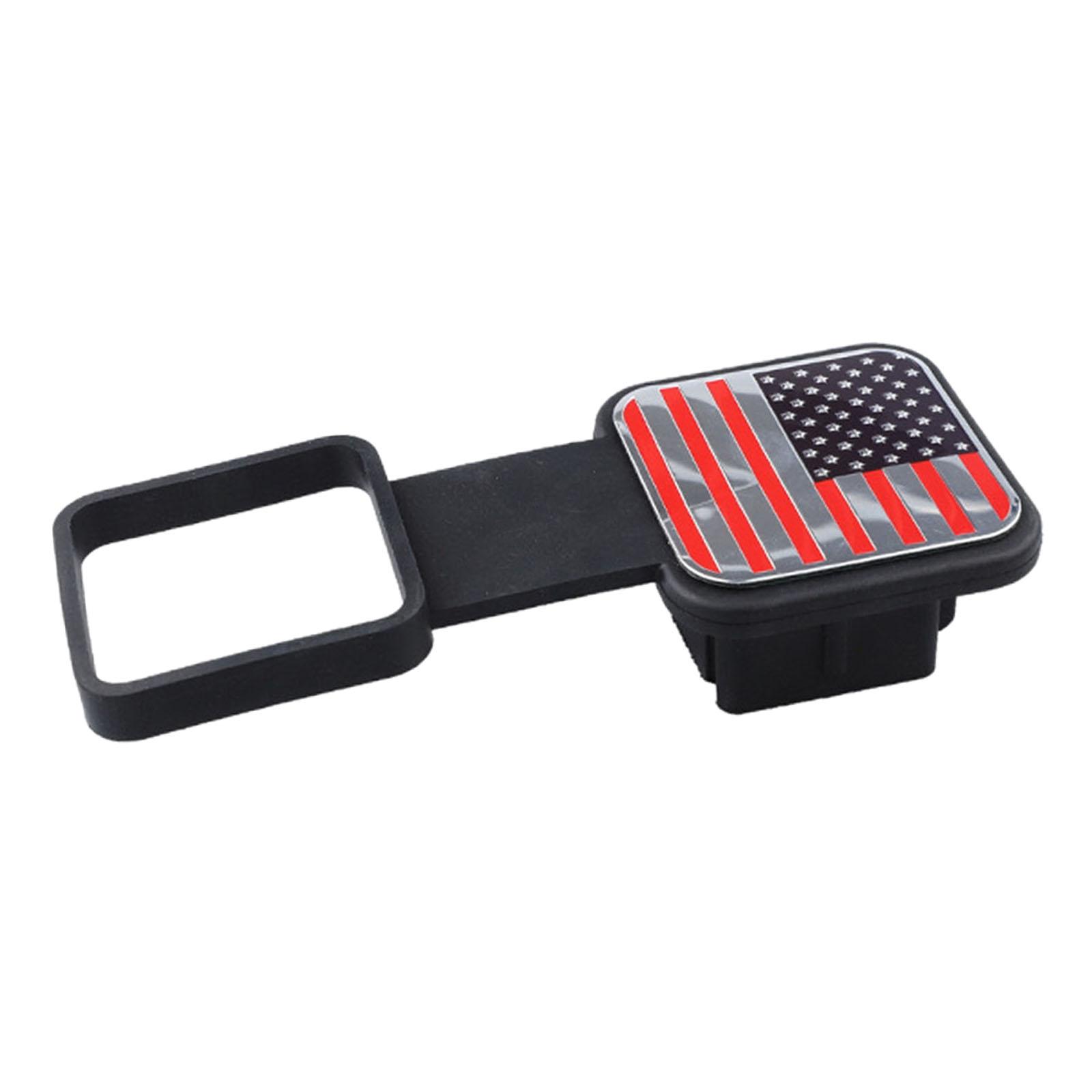 Magideal - Tapón Antipolvo Para Gancho De Remolque Genérico, Tapa De Boca Cuadrada Para Tubo De Remolque, Fácil Instalación Rojo