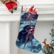 thumbnail image 2 of Genshin Impact Mona Chica Anime Tema: Calcetines de Navidad, fino lino blanco para colgar en escaleras y chimenea, decoración navideña para el hogar, regalo de Navidad.54cm×38cm, 2 of 5