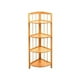 thumbnail image 1 of Repisa esquinero de madera 4 niveles natural, 1 of 8