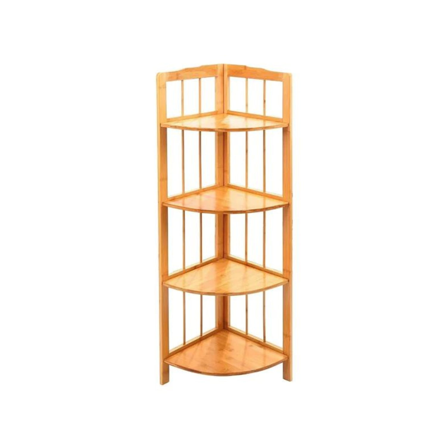 Sohogar - Repisa Esquinero De Madera 4 Niveles Natural