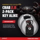 thumbnail image 2 of Candado DoubleLock Crab 2.0 Pack de 2 (misma llave), 2 of 8