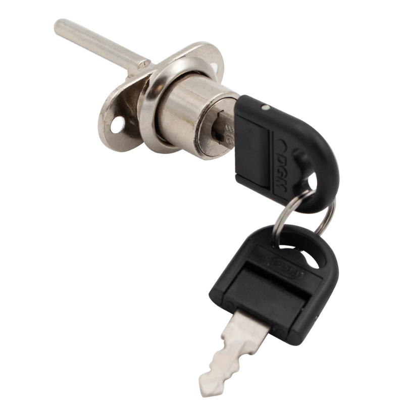 Poli - Cerradura De Muebles D88-B120 Kardex Frontal Níquel