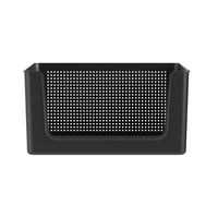 Ou - Canasto Organizador Con Apertura Frontal 16 Litros Flow Negro