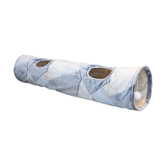 Gato Túnel Plegable Brillante Con Pelota Para Gatitos Conejitos Entrenamiento Líneas Irregulares