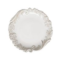 Magideal - Plato De Cena De Cerámica, Plato De Postre, Vajilla, Plato De Cerámica Elegante, Plato De Aperitivo, Plato De Ensalada Para Cafetería, Restaurante De 265 Cm X 265 Cm X 3 Cm