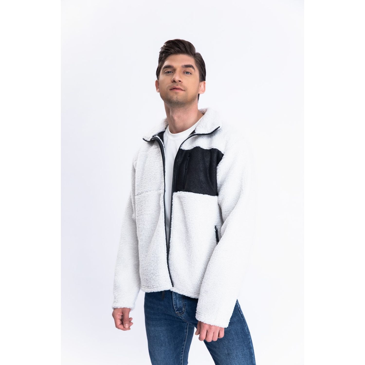 Likeshop - Chaqueta Polerón Hombre Invierno Grueso Con Bolsillo 7553