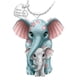 thumbnail image 3 of Heart-Shaped Elephant Pendant Necklace with Butterfly and Letter Charms - Perfect Mother's Day Gift, 3 of 4