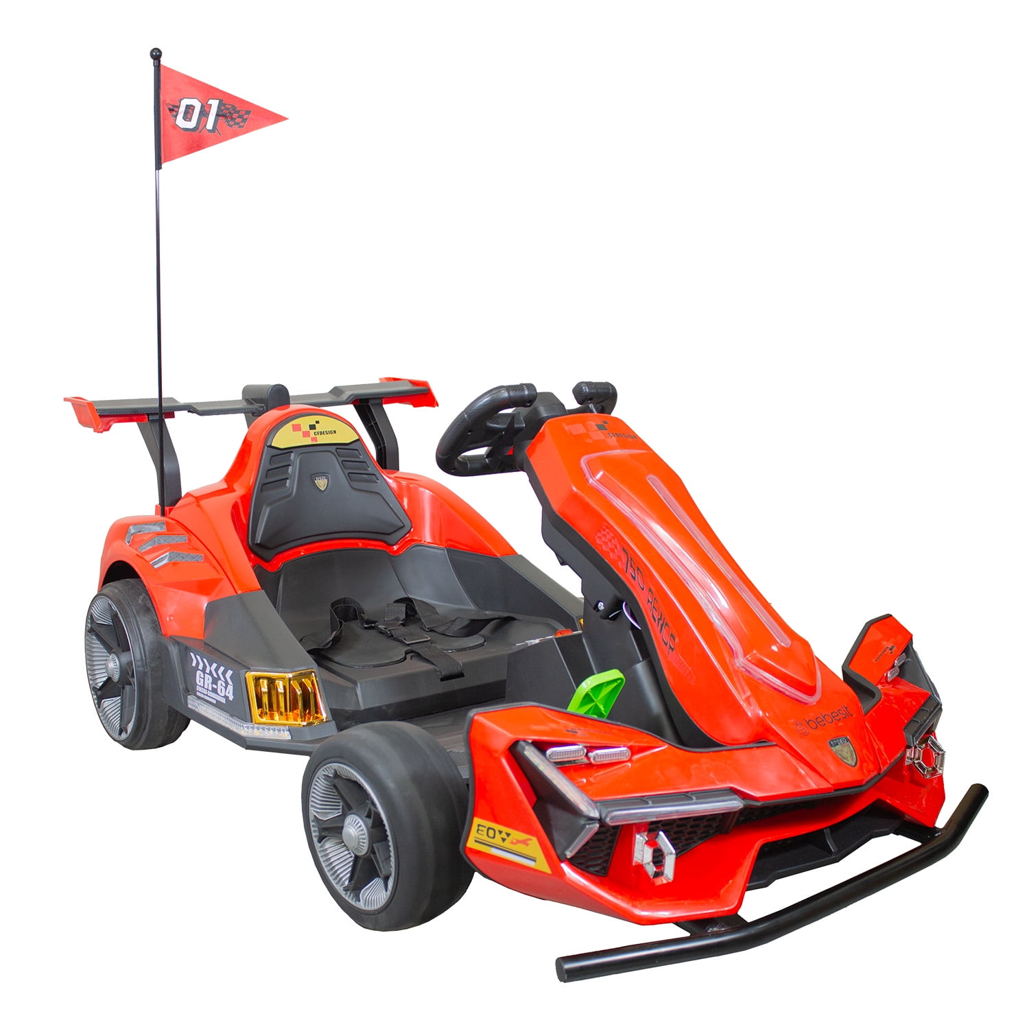 Bebesit - Auto Eléctrico F1 Drift Full Performance Niño Niña Rojo