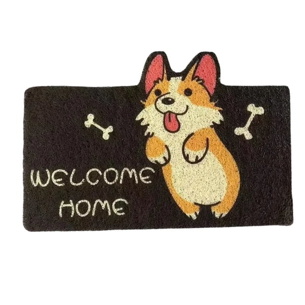 Estilodomus - Limpia Pies Alfombra Diseños Animalitos - Perro Huesos