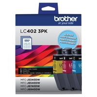 Cartuchos De Tinta Brother Lc402 Originales, Paquete De 3, Rendimiento Estándar