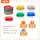 thumbnail image 2 of Balance Stepping Stones VEVOR para niños de hasta 100 kg, 10 unidades, 2 of 3
