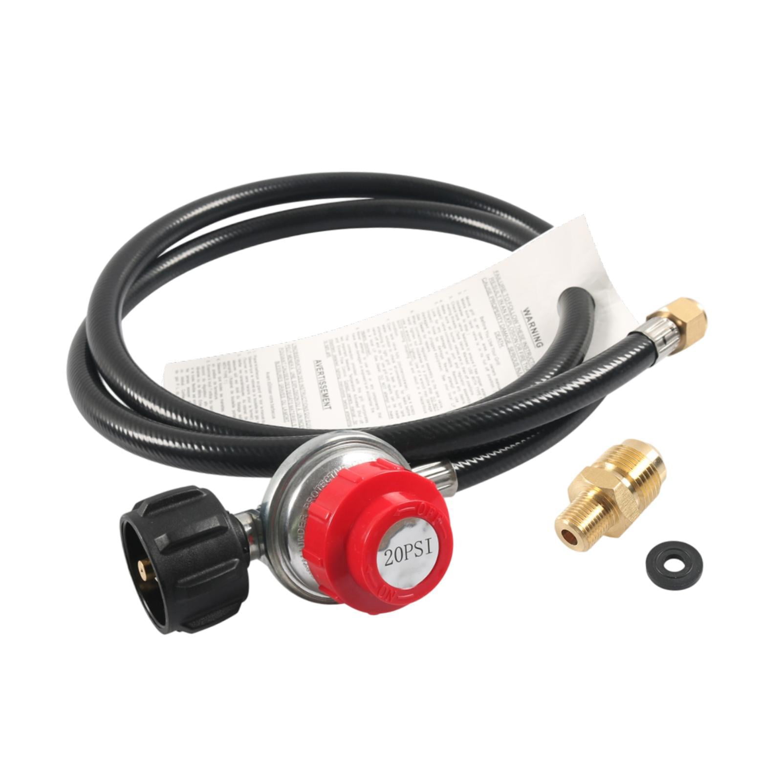 Ioensy - Regulador De Propano Ajustable Y Manguera Portátil Para Cocina De Exterior