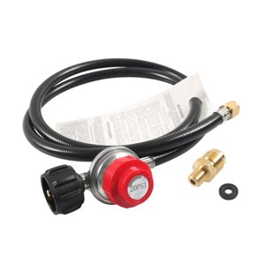 Ioensy - Regulador De Propano Ajustable Y Manguera Portátil Para Cocina De Exterior