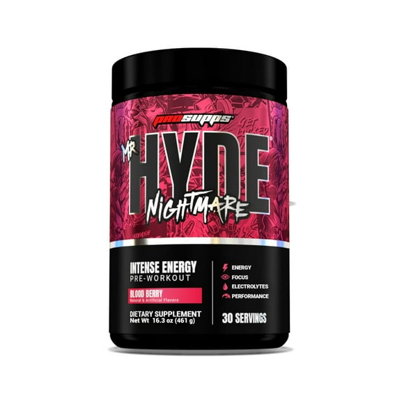 Pre Entreno Hyde Nightmare 30 Servicios Blood Berry