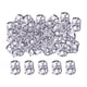 thumbnail image 2 of 100x Dreadlocks Beads Rings Accesorios Para El Cabello Para Mujeres Y Hombres Trenzado De Cabello Plata 8mmx9mm, 2 of 5