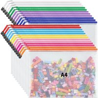 Funda De Malla Jarlink Para Documentos, Tamaño Carta A4, 24 Unidades, 10 Colores