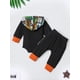thumbnail image 4 of Baby Boys "Mommy's Little Muggle" Long Sleeves Hooded Onesie & Striped Pants, Baby Clothes Sets For Spring And Autumn, 4 of 5