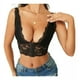 thumbnail image 4 of Top Crop De Encaje Para Mujer -  Broches Delanteros - Peto Escote En V, 4 of 5