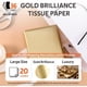 thumbnail image 2 of Papel Seda SUNCOLOR 36 Hojas 20x20in Dorado Metalizado, 2 of 3
